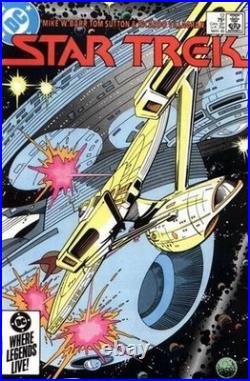 STAR TREK #12 comic art original color guide 1985 KIRK SULU ENTERPRISE BRIDGE