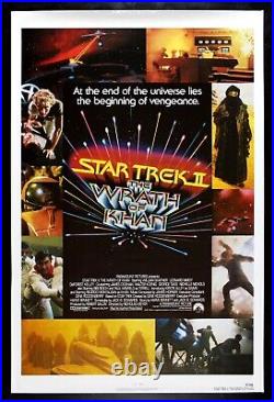 STAR TREK 2 THE WRATH OF KHAN? CineMasterpieces ROLLED NSS MOVIE POSTER 1982