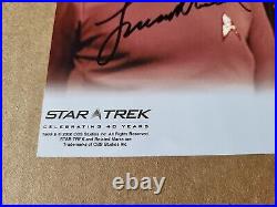 STAR TREK 40th WILLIAM SHATNER LEONARD NIMOY Autographed 8x10 PHOTO Creation COA