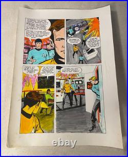 STAR TREK ART original color guide KIRK SPOCK BONES SULU 1975 FREQUENCY CREATURE