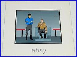 STAR TREK Animated Cartoon Seri-Cel Kirk Spock Bridge Filmation Paramount COA