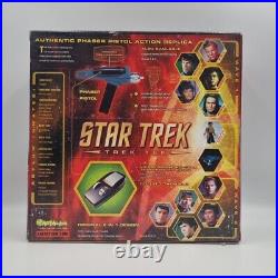 STAR TREK Art Asylum Trek Tek ORIGINAL SERIES PHASER PISTOL Action Lights&Sounds