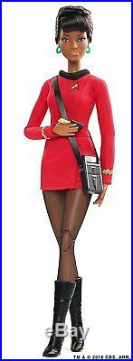 STAR TREK Barbie KIRK, SPOCK & UHURA Bundle of ALL THREE Black Label Figures