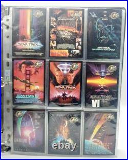 STAR TREK CINEMA COLLECTION 2000 MINI MASTER SET With BINDER Skybox TRADING CARDS