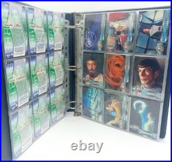 STAR TREK CINEMA COLLECTION 2000 MINI MASTER SET With BINDER Skybox TRADING CARDS