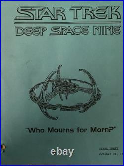 STAR TREK DS9 Original Script A Working Original I Worked On The Show N Episode STAR TREK DS9 Original Script A Working Original I Worked On The Show N Episode