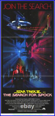 STAR TREK III MOVIE POSTER ORIGINAL Folded AUSTRALIAN DAYBILL RARE ART STAR TREK III MOVIE POSTER ORIGINAL Folded AUSTRALIAN DAYBILL RARE ART