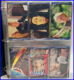 STAR TREK INSURRECTION COMPLETE SET + BONUS CARDS With BINDER Skybox TRADING CARDS