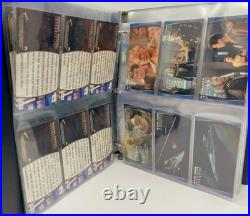 STAR TREK INSURRECTION COMPLETE SET + BONUS CARDS With BINDER Skybox TRADING CARDS