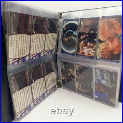 STAR TREK INSURRECTION COMPLETE SET + BONUS CARDS With BINDER Skybox TRADING CARDS