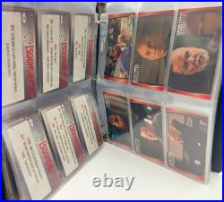 STAR TREK INSURRECTION COMPLETE SET + BONUS CARDS With BINDER Skybox TRADING CARDS