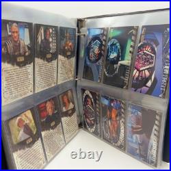 STAR TREK INSURRECTION COMPLETE SET + BONUS CARDS With BINDER Skybox TRADING CARDS