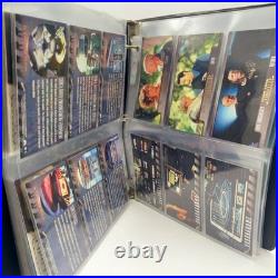 STAR TREK INSURRECTION COMPLETE SET + BONUS CARDS With BINDER Skybox TRADING CARDS