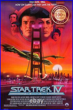 STAR TREK IV THE VOYAGE HOME 1986 80s ORIGINAL CINEMA MOVIE PRINT PREMIUM POSTER