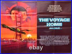 STAR TREK IV THE VOYAGE HOME (1986) Original Quad Movie Poster Leonard Nimoy