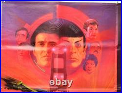 STAR TREK IV THE VOYAGE HOME (1986) Original Quad Movie Poster Leonard Nimoy