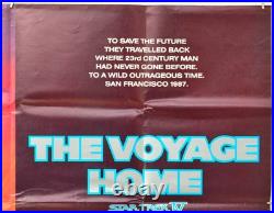 STAR TREK IV THE VOYAGE HOME (1986) Original Quad Movie Poster Leonard Nimoy