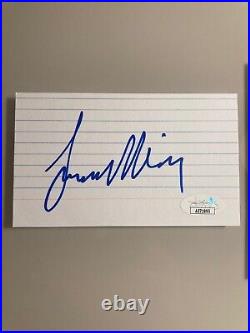 STAR TREK Leonard Nimoy AKA SPOCK Signed Autographed 3x5 Index Card JSA