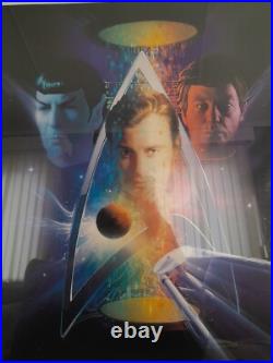 STAR TREK Ltd Edition Franklin Mint Framed Artwork & Silver Emblem Very rare STAR TREK Ltd Edition Franklin Mint Framed Artwork & Silver Emblem Very rare