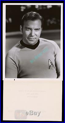 STAR TREK ORIG 1966 William Shatner Photo WithRARE ORIGINAL NBC PRESS RELEASE