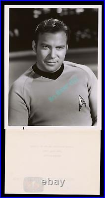 STAR TREK ORIG 1966 William Shatner Photo WithRARE ORIGINAL NBC PRESS RELEASE