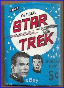 STAR TREK Original 1967 Leaf rare Gum Card Wrapper Shatner Nimoy Kirk Spock