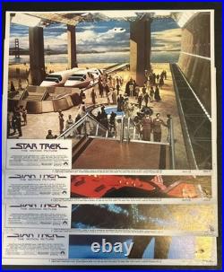 STAR TREK Original Lot of 4 Lobby Cards (Cards 1, 4, 5, 7) 1979 RARE
