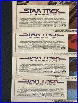 STAR TREK Original Lot of 4 Lobby Cards (Cards 1, 4, 5, 7) 1979 RARE
