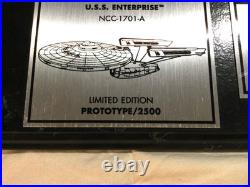 STAR TREK PROTOTYPE PLAQUE Signed SHATNER Kirk VNTG RARE? 1 of a kind? NEW
