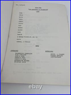 STAR TREK Script & Gene Rodenberry Lot Read Description 12 scripts + Signature