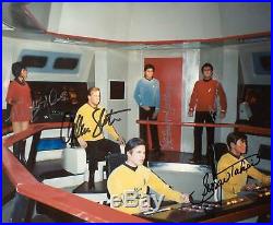 STAR TREK Shatner, Kelley, Doohan, Nichols, Takei & Koenig Autographed Photo