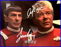 STAR TREK Signed 8x10 (William Shatner, Leonard Nimoy) Original Autograph withCOA