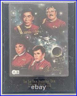 STAR TREK Signed autographed 8x10 photo KOENIG, TAKEI, DOOHAN, NICHOLS Beckett STAR TREK Signed autographed 8x10 photo KOENIG, TAKEI, DOOHAN, NICHOLS Beckett