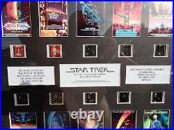 STAR TREK/THE CINEMATIC COLLECTION/SPECIAL EDITION FILM CELL PRESENTATION WithCOA
