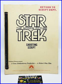 STAR TREK THE MOTION PICTURE 1978 SHOOTING SCRIPT Roddenberry, Shatner, Nimoy