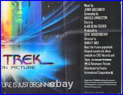 STAR TREK THE MOTION PICTURE (1979) Original Cinema Quad Movie Poster