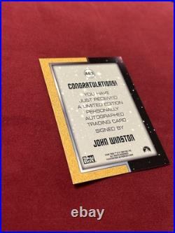 STAR TREK THE ORIGINAL SERIES SEASON 3 A63 JOHN WINSTON LT KYLE AUTOGRAPH d. 2019