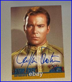 STAR TREK TOS Original Series Autograph Card A1 William Shatner Kirk Captain