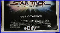 STAR TREK The MOTION PICTURE 1977 3-SH poster 41x81 linen-backed Kirk Spock