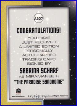 STAR TREK The Original Serie Autograph A207 Sabrina Scharf as Miramanee