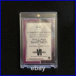 STAR TREK The Original Series Autograph William Shatner as Captain Kirk