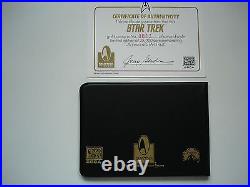STAR TREK The Original Series Gold Stamp In Folder Number 13 of 25,000 RARE