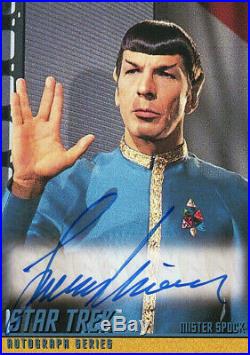 STAR TREK The Original Series (TOS) Autograph Card A59 Leonard Nimoy as Spock