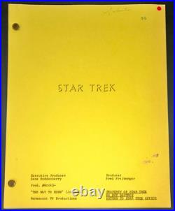 STAR TREK The Way to Eden 1968 First Draft Script Paramount Greg Jein Collection