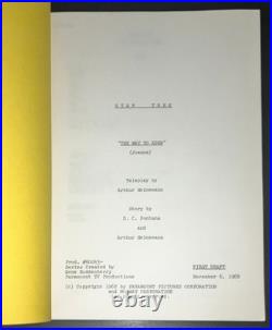 STAR TREK The Way to Eden 1968 First Draft Script Paramount Greg Jein Collection