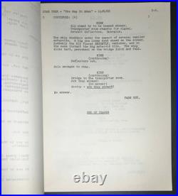 STAR TREK The Way to Eden 1968 First Draft Script Paramount Greg Jein Collection