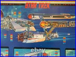 STAR TREK USS ENTERPRISE Cutaway Poster TOS SIGNED Limited Edition 24 x 36 w COA