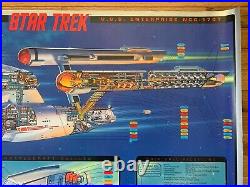 STAR TREK USS ENTERPRISE Cutaway Poster TOS SIGNED Limited Edition 24 x 36 w COA