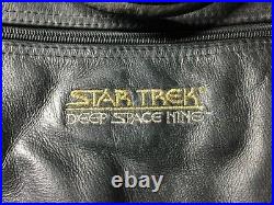 STAR TREK VINTAGE BAG Leather Embroidered DS9 Laptop Messenger NEW Original Pckg