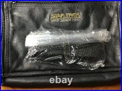 STAR TREK VINTAGE BAG Leather Embroidered DS9 Laptop Messenger NEW Original Pckg